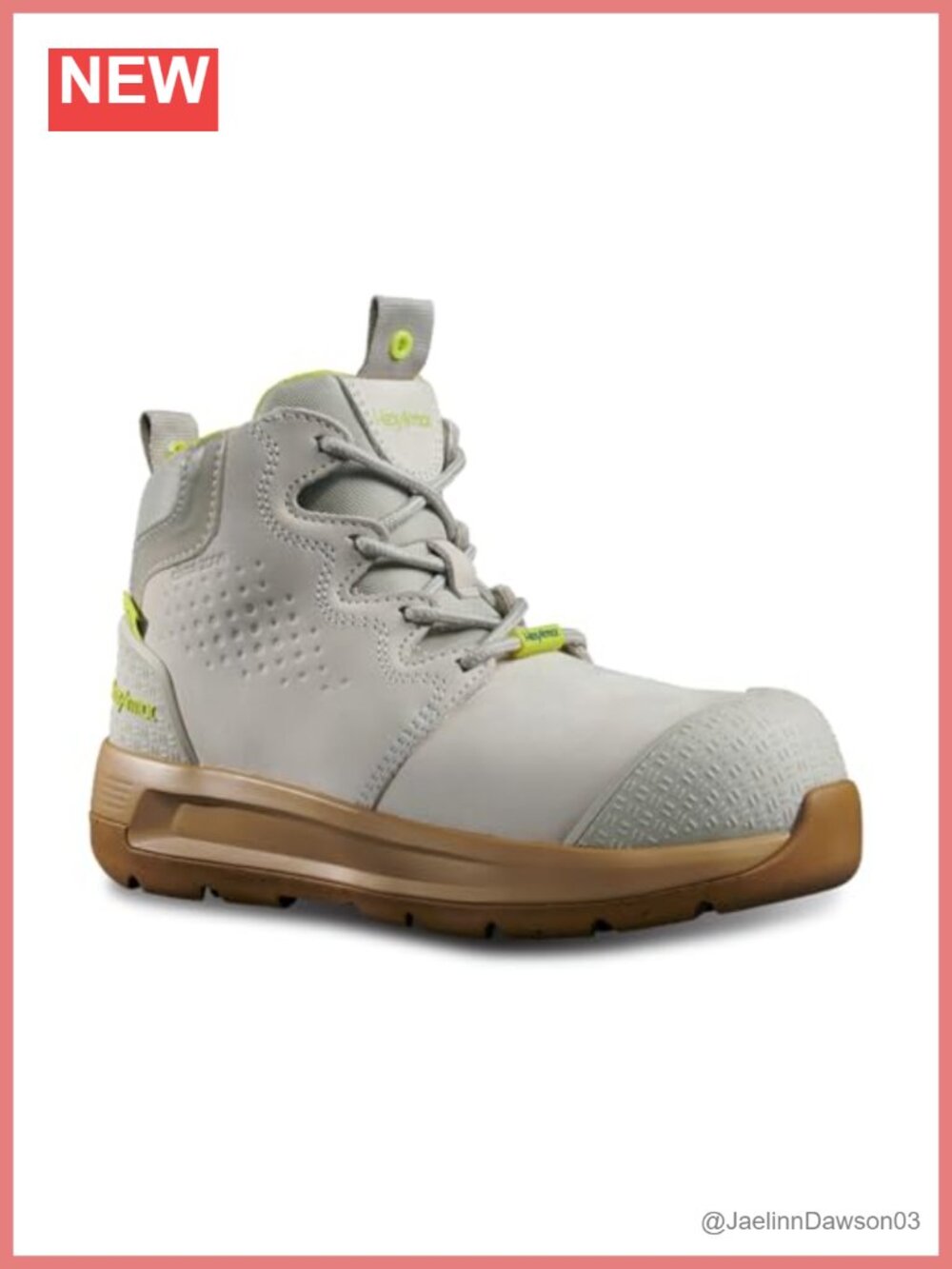 Women's Composite Toe Work Boots | Water Resistant Nubuck Leather Lace-Up